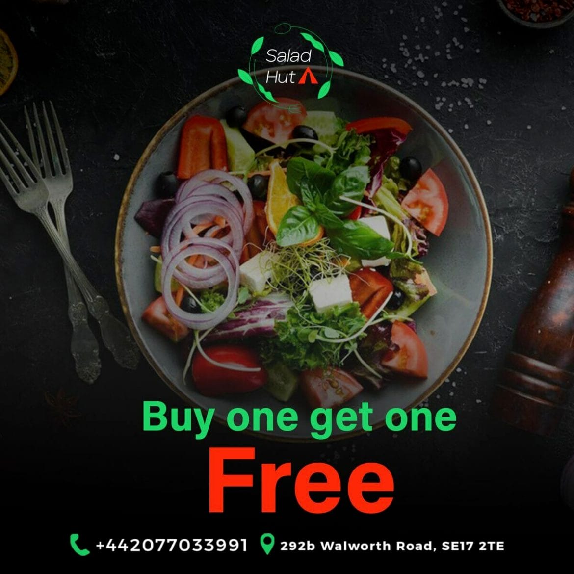 Salad Hut Offer Buy One Get One Free Share and Save