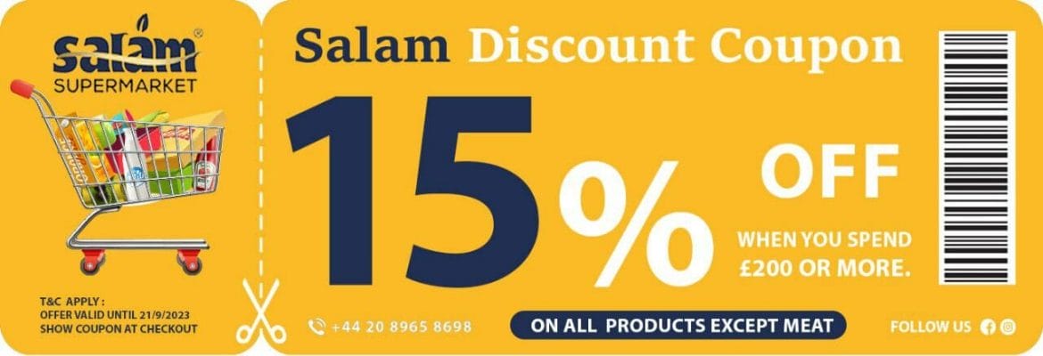 Salam Supermarket Offer Save Big with 15% Off