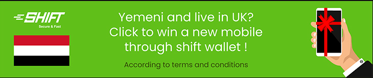 Exclusive Offer for Yemenis in the UK: Win a Brand New Mobile Phone with Shift Wallet!